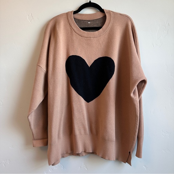 Heart Print Sweater - Picture 2 of 3